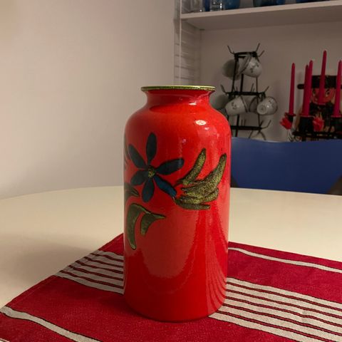 Julerød West Germany vase