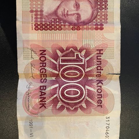 100-kr seddel fra utgaven VI