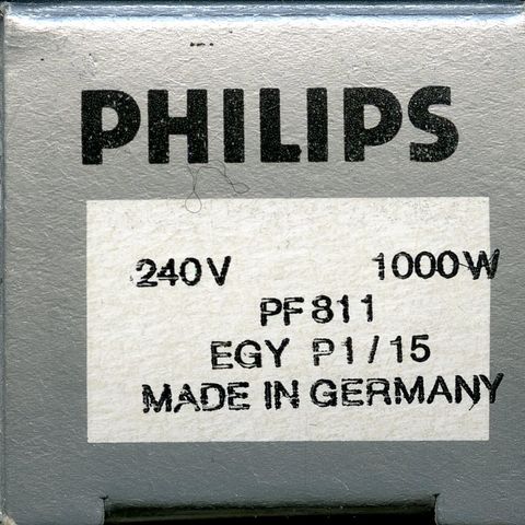 PHILIPS EGY P1-15 PF811. 240V 1000W