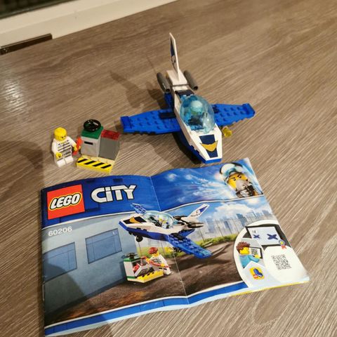 LEGO 60206, Politi med jagerfly, LEGO® City År 2018