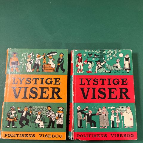 «Lystige viser» Politikens visebog fra 1953 og 1954 selges samlet