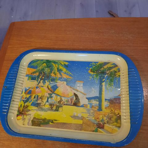 Retro servingsbrett - Handiware Tray 583 - Riviera sunshine