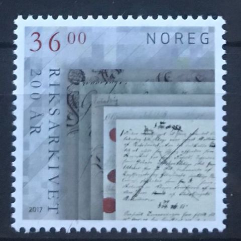 Norge frimerker postfrisk, nk 1958 **, Riksarkivet 200 år