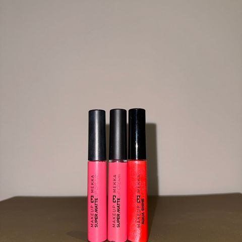 Nye Makeup Mekka matte lip cream & lip gloss - 3 stk