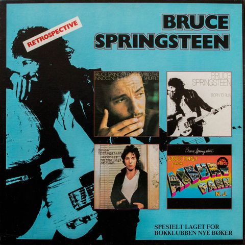 LP: Seldent norske bokssett med 4 Bruce Springsteen plater - Retrospective, 1982