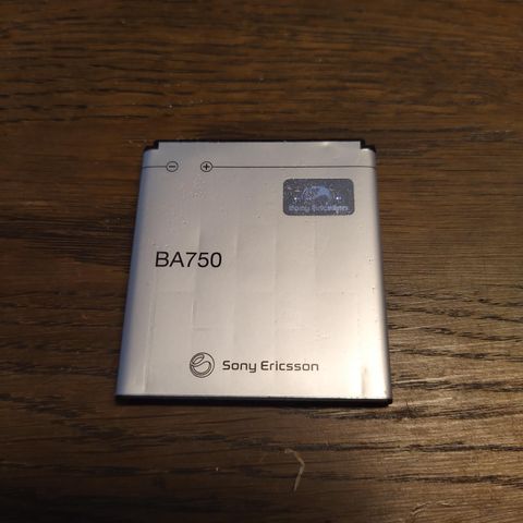 Lite brukt originalt batteri sony ericsson BA750