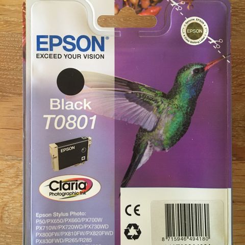 Epson blekkpatron T0801