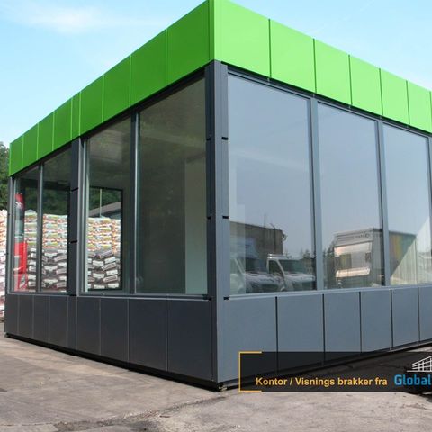 Vaktrom / kontorbrakke / visnings brakke / kiosk / butikk -6m x 5m- SALG/LEASING