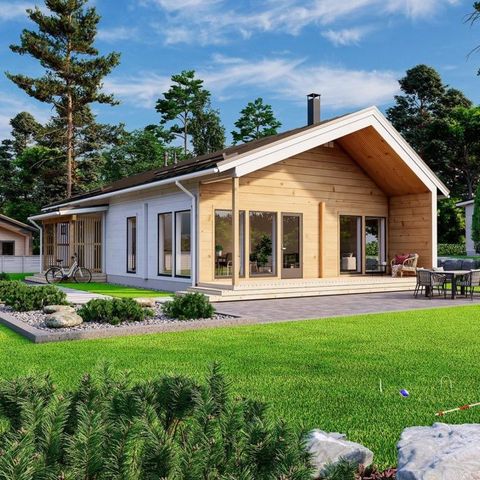 Pouta 136 - Moderne hus i Tømmer i 100% finsk kvalitet