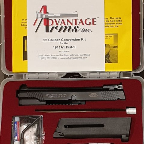 Advantage Arms 22lr sett for Colt 1911 Goverment eller tilsvarende.