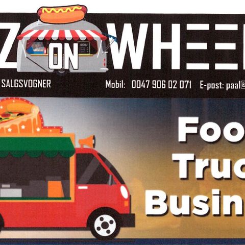 Food truck business (salgsvogn - salgsbod - pizzabil - streetfood - catering)