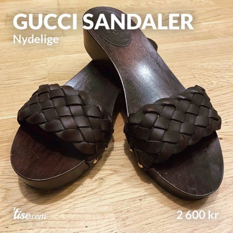GUCCI sandaler str 38 - nydelig til sommeren!