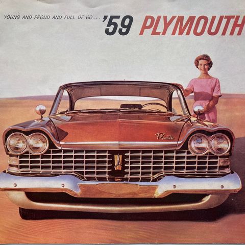 1959 Plymouth salgsbrosjyre