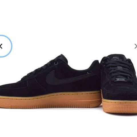 Nike Airforce sort «semsket»