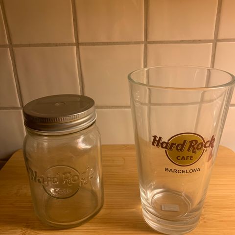 Hard rock cafe glass