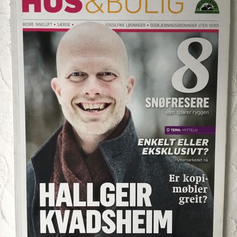 Hus og bolig blader. Prisen er pr stk.