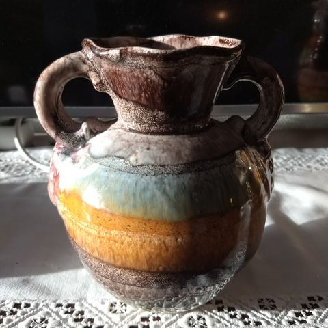 Vase - Jule keramikk i flyteglasur