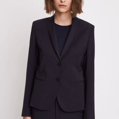 Filippa K Jackie Cool Wool jacket/ dressjakke, dark navy, strl. XS, som ny