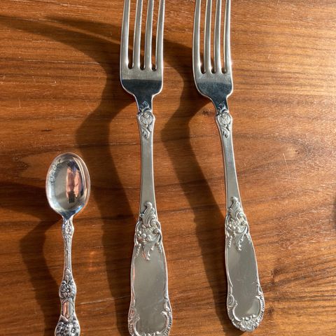 Panser sølvplett gafler/   Sølvplett t-skje