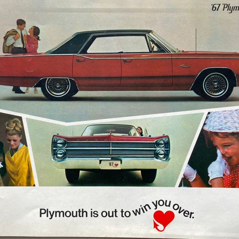 1967 Plymouth Fury salgsbrosjyre