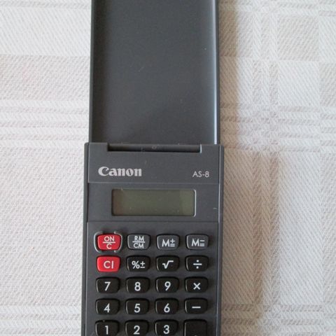 NY Kalkulator,  merke Canon AS -8
