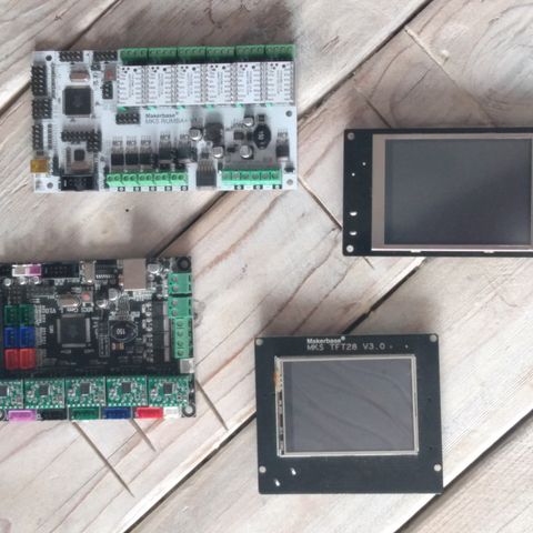 3D Printer Main Control Board Kretskort LCD TFT MKS Makerbase Stepper Driver