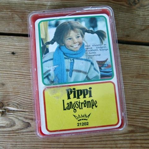 Spillkort med Pippi