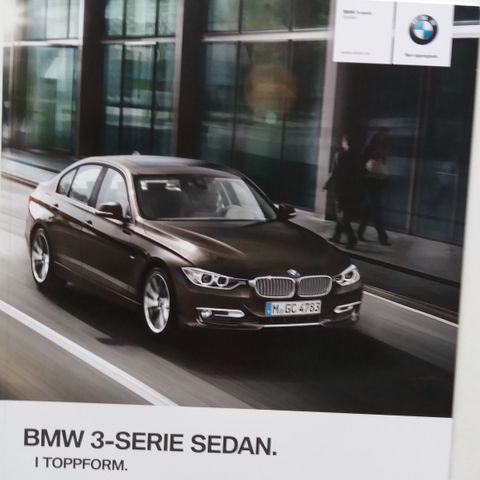 2014 BMW 3-serie Sedan -brosjyre.