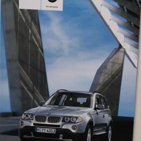 2009 BMW X3 brosjyre.
