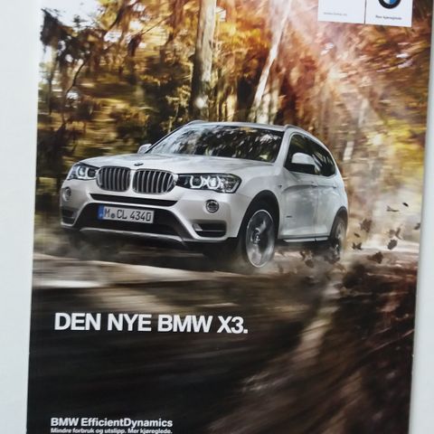 2014 BMW X3 brosjyre.