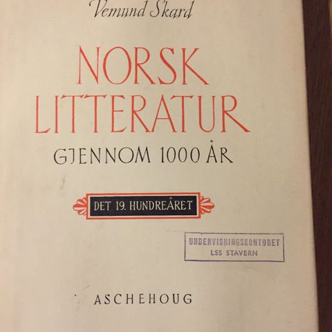 Norsk litteratur gjennom 1000 år