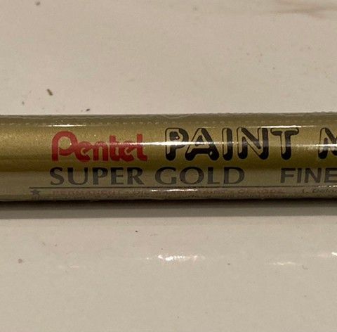 Nye Pentel Paint Marker (fine point) - Supergold - oljebasert