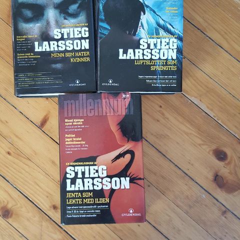 Stieg Larsson bøker som nye