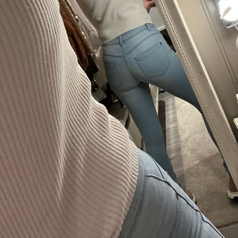 Lyseblå stretch jeans