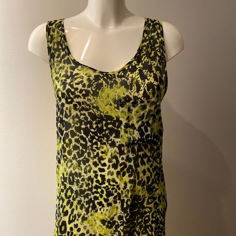 rich & royal grønn og sort Leopard singlet