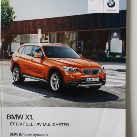 2013 BMW X1 -brosjyre.