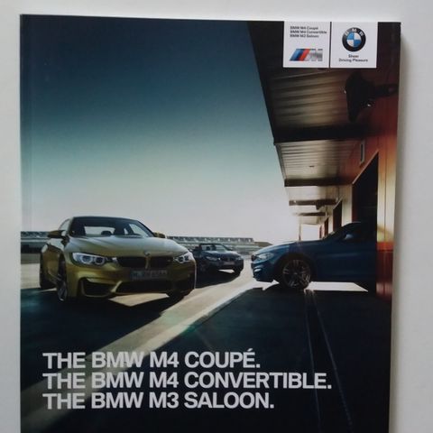 BMW M4 Coupe/M4 Cab./M3 Sedan -brosjyre.