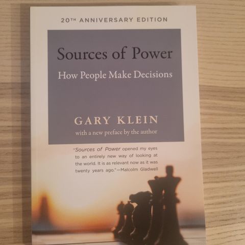 Sources of power - Gary Klein