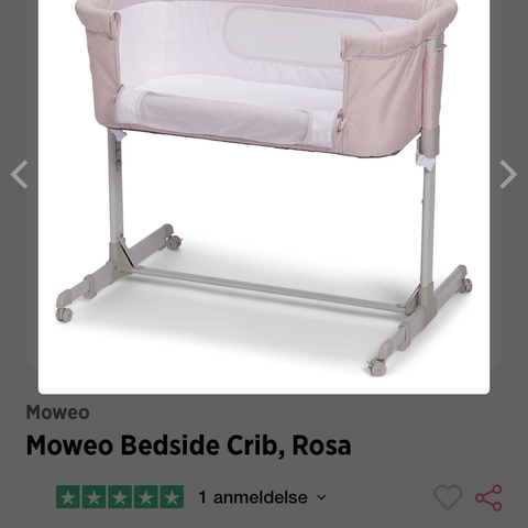 Moweo bedside crib NY PRIS