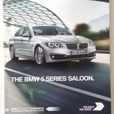 2016 BMW 5 - Serie Sedan -brosjyre.