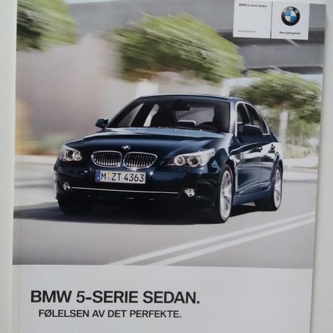 2009 BMW 5 - Serie Sedan -brosjyre.