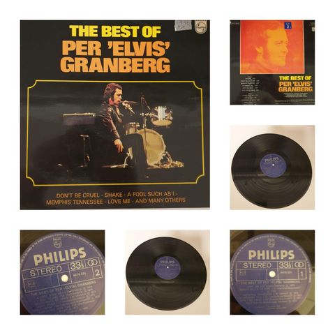 VINTAGE/RETRO LP-VINYL "THE BEST OF PER "ELVIS " GRANBERG 1972 "