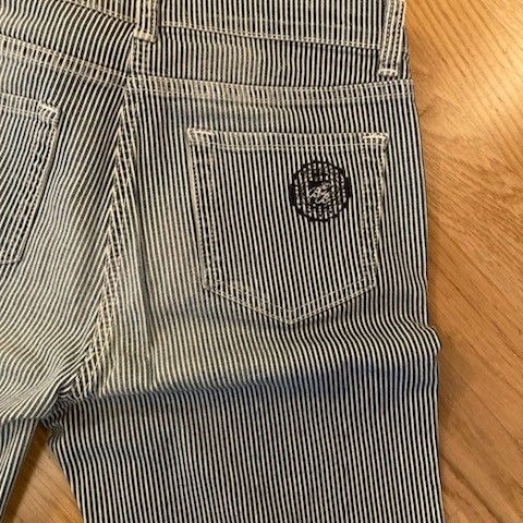 Jeans blå/hvite striper