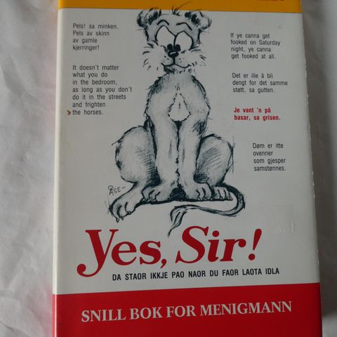 Yes, sir! snill bok for menigmann