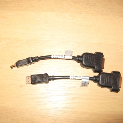 DisplayPort (DP) til DVI adapter HP