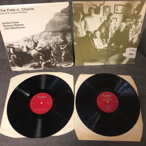 2 UK Folk LPs - 1st press red Trailer label 1969 & 1971 - Sjeldne utgivelser!