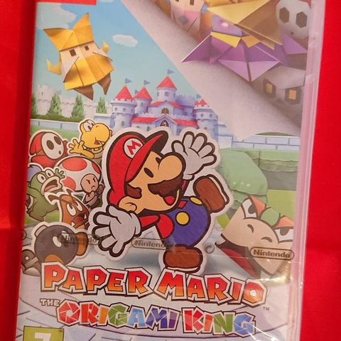 Paper mario, the origami king til Nintendo switch.