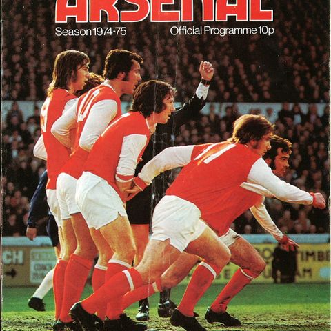 Diverse Arsenal program 1974/75, se bilder