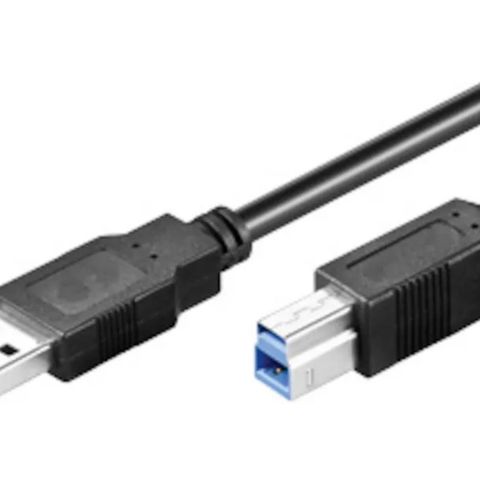 USB-B 3.0-kabel 1.0 m