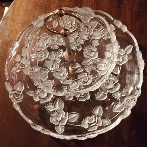 Vintage etasje fat - Waltherglass - Roses